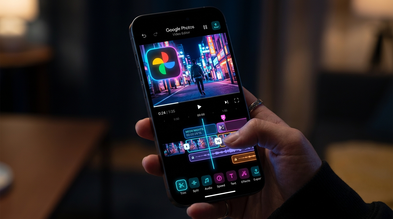 Google Video Remix Video Creation Illustration